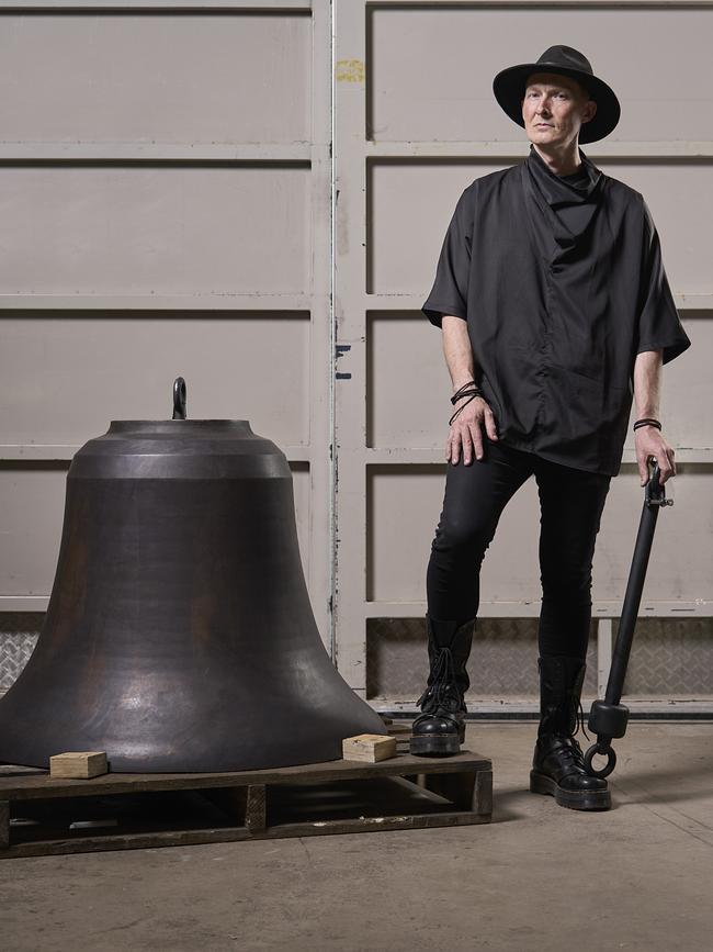 Lawrence English is inviting audience participation in bell-ringing sessions as part of his sound artwork Proximities. Picture: Sam Roberts