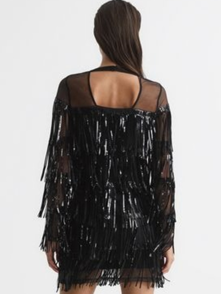 REISS Josephine Sequin Mini Dress. Image: REISS LTD