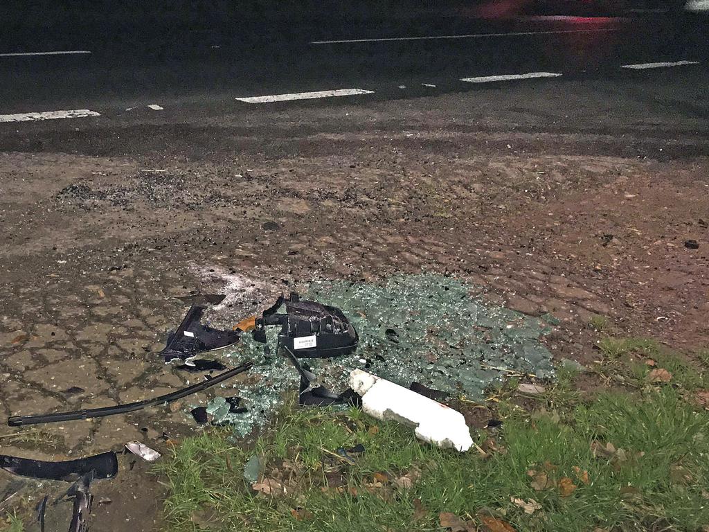 One witness said it was scary to see Duke’s powerful Land Rover rolled over. Picture: Sam Russell/AP