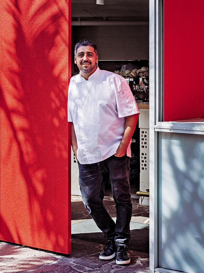 Chef Orazio D'Elia out the front of his Bondi restaurant. Picture: Ben Dearnley