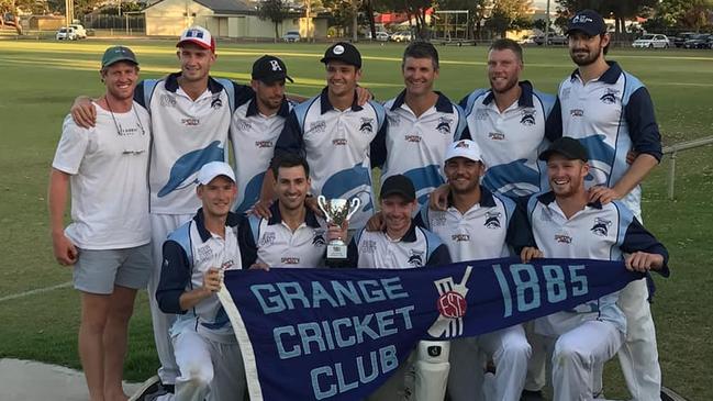 The victorious Grange Dolphins / Port Power division 3 Twenty20 cricket premiership team. Pictures: Grange CC