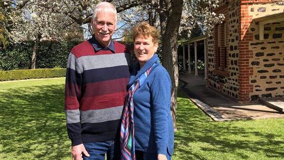 Roger and Veronica at Langmiel Winery on his last Father’s Day in September, 2019.