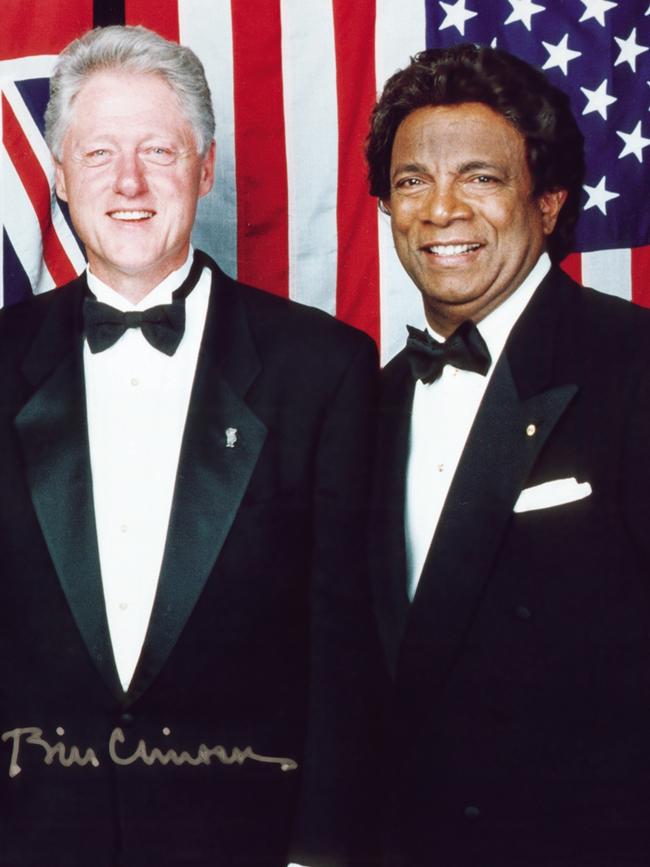 Kamahl has met all sorts of celebrities and politicians including Bill Clinton. Picture: Supplied