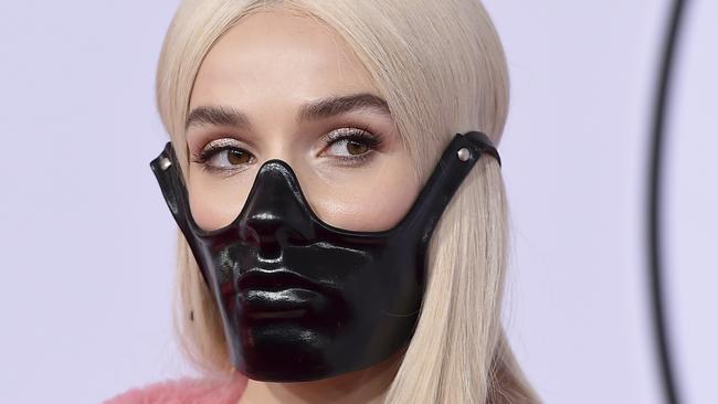 Poppy arrives at the American Music Awards on Tuesday, Oct. 9, 2018, at the Microsoft Theater in Los Angeles. (Photo by Jordan Strauss/Invision/AP)