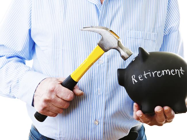 Retirement piggy bank superannuation . iStock