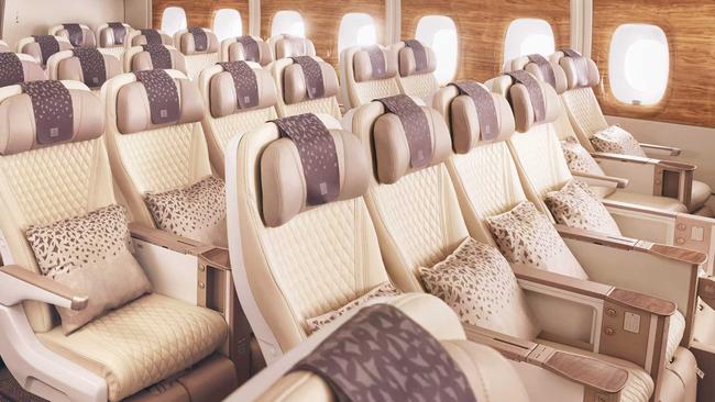 The new-look Emirates premium economy.