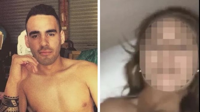 Tyrone May and the woman allegedly in the sex tape. Pictures: Instagram