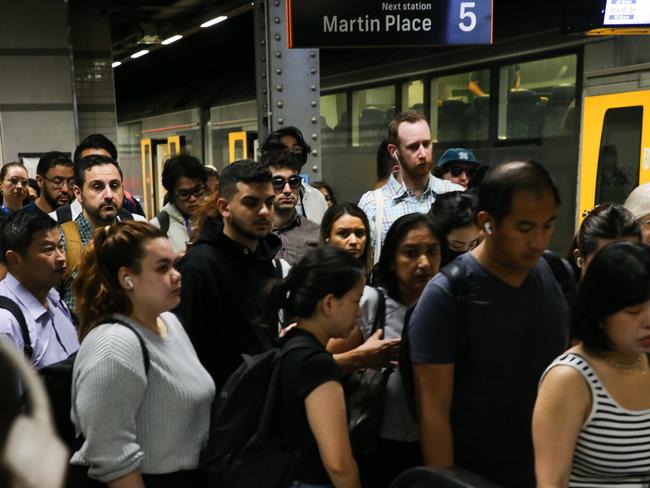 SYDNEY, AUSTRALIA : Newswire Photos - JANUARY 15 2025; A general view of Town Hall  Station as Industrial action resumes on Sydney's train network today.  Picture: Newswire/ Gaye Gerard