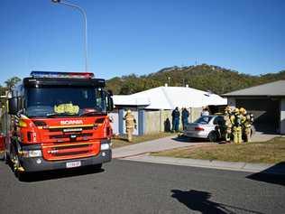 HOUSE FIRE: No-one was injured after a passer-by helped extinguish a house fire in South Gladstone. Picture: Mark Zita GLA180619FIRE