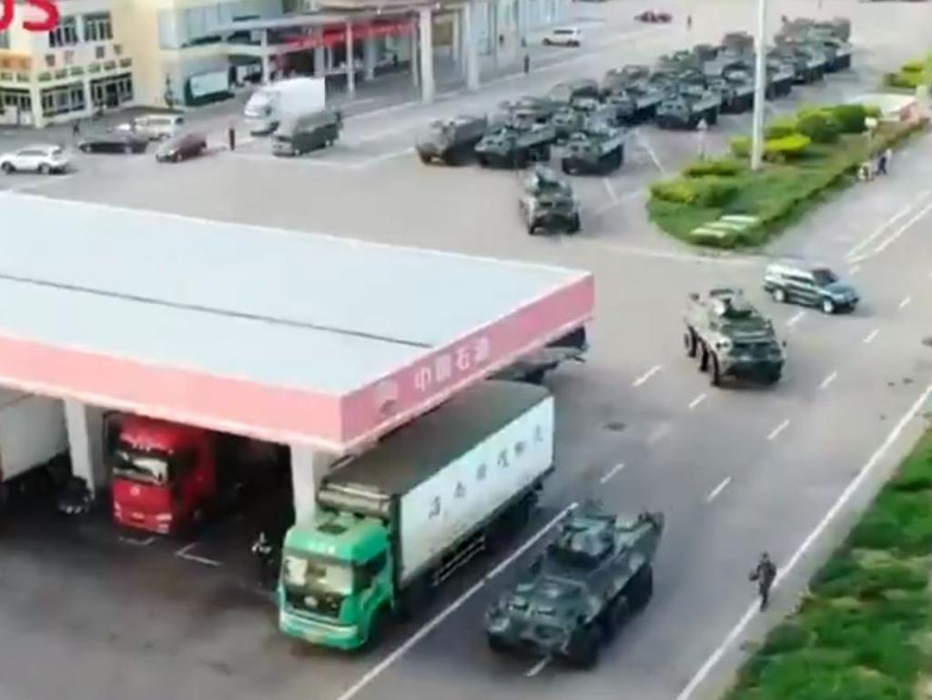 China's military on the move. Picture: Supplied