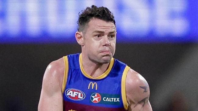 BRISBANE, AUSTRALIA - JUNE 14: Lachie Neale of the Lions in action during the 2024 AFL Round 14 match between the Brisbane Lions and the St Kilda Saints at The Gabba on June 14, 2024 in Brisbane, Australia. (Photo by Russell Freeman/AFL Photos via Getty Images)