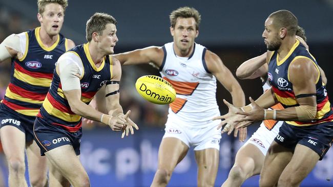 Matt Crouch racked up 34 disposals in his return from injury. Picture: Sarah Reed