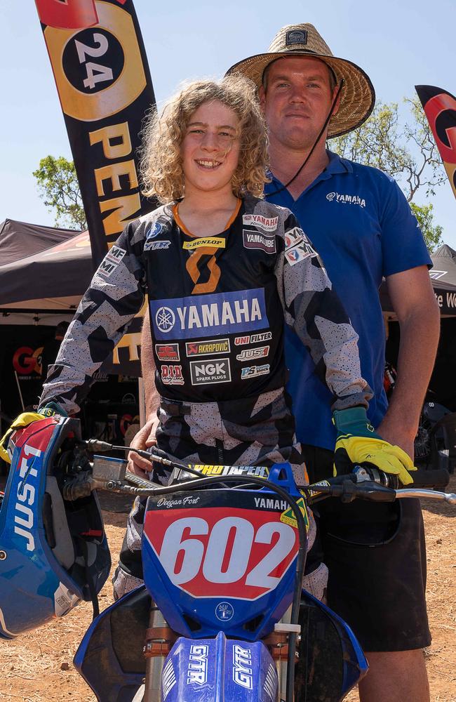 Deegan Fort and Max Fort from Western Australia at the 2023 KTM Australian Junior Motocross Championships, Darwin, NT, Australia. Picture: Pema Tamang Pakhrin