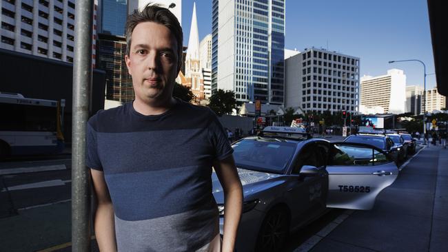 Sam Mortimer was overcharged to travel 1.5 kilometres from Howard Smith Wharves to Fortitude Valley in a maxi-taxi while on a night out with friends. Picture: Lachie Millard