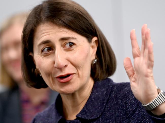 SYDNEY, AUSTRALIA - NewsWire Photos MONDAY, MAY 24, 2021.NSW Premier Gladys Berejiklian holds a press conference at the Vaccination Hub at Sydney Olympic Park.  Picture: NCA NewsWire / Jeremy Piper