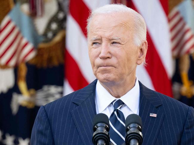 (FILES) US President Joe Biden speaks about the presidential election results in the Rose Garden of the White House in Washington, DC, November 7, 2024. Former US president Joe Biden has been diagnosed with an 