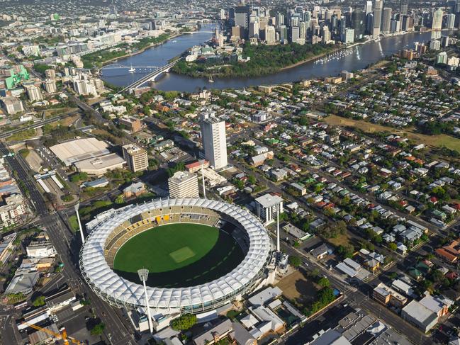 Woolloongabba aerial pics supplied. Gabba stadium aerialSupplied by Stadiums Queensland