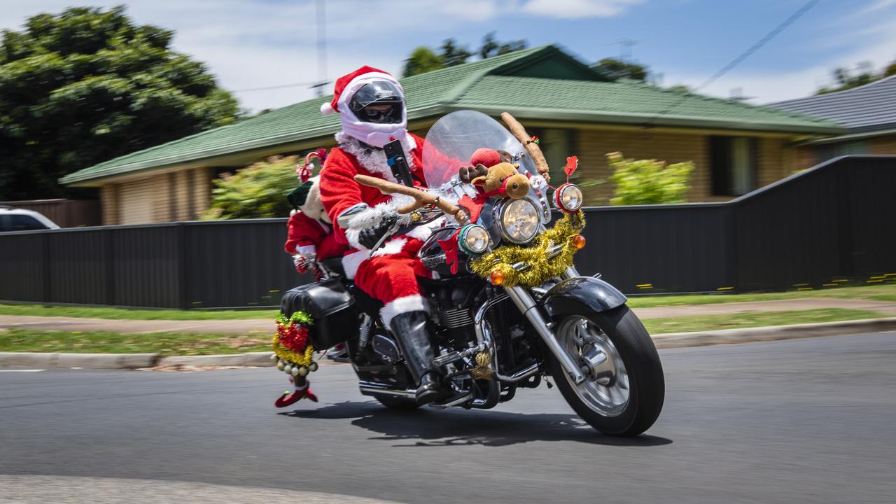 Martin Davis on the Toowoomba Toy Run hosted by Downs Motorcycle Sporting Club, Sunday, December 18, 2022.