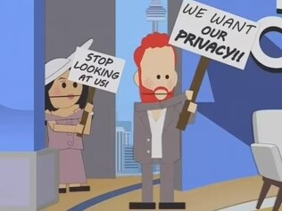 South Park ridiculed the couple in a recent episode. Picture: Comedy Central