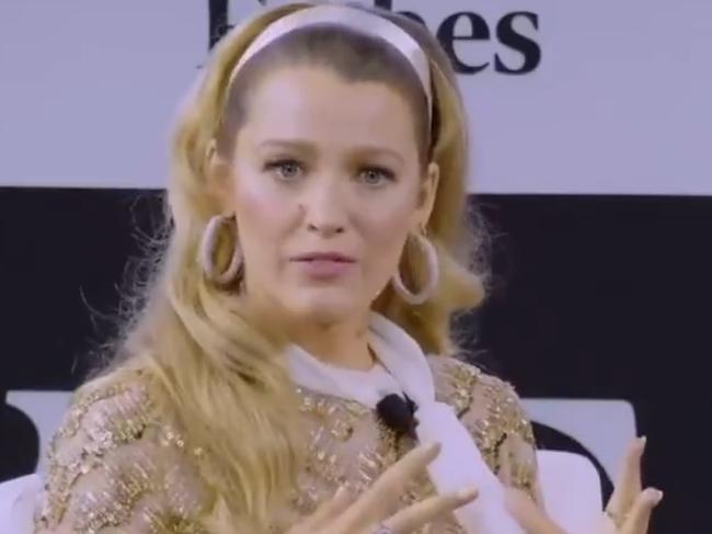 A video of Blake Lively admitting directors have "resented" her in the past has resurfaced and sparked backlash. Picture: Twitter.