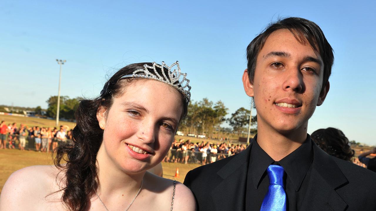 Chloe Davis and Mitchell Lutz at the Bundaberg High School Prom. Photo: Scottie Simmonds/NewsMail