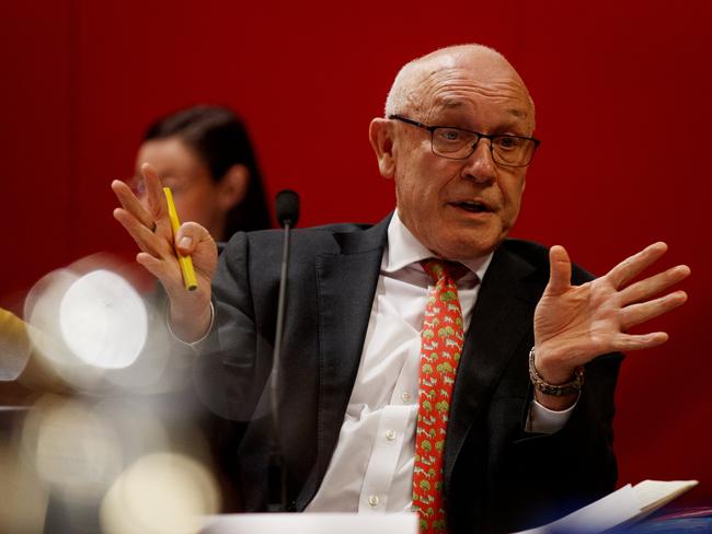 SYDNEY, AUSTRALIA - NewsWire Photos AUGUST 28, 2024: NSW Liberal Damien Tudehope at Budget Estimates in State Parliament on Wednesday. Picture: NewsWire / Nikki Short