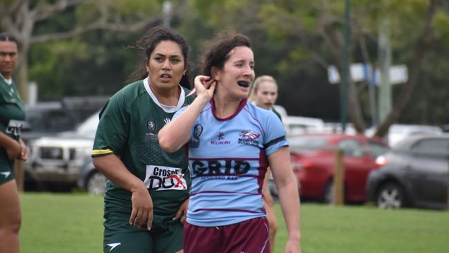 Premier Womens rugby between Wests and Norths. Saturday April 1, 2023. Picture: Nick Tucker.