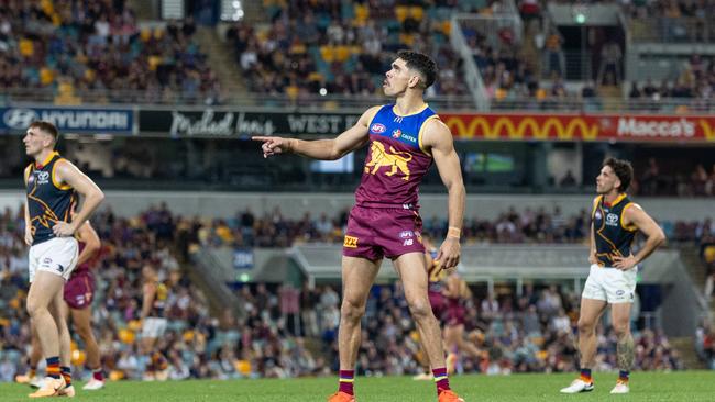 Charlie Cameron kicked three goals against his old side. Picture: Russell Freeman/AFL Photos