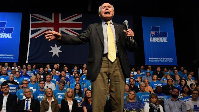 Former prime minister John Howard: “The only real asset you have is your family home”. Picture: AAP Image