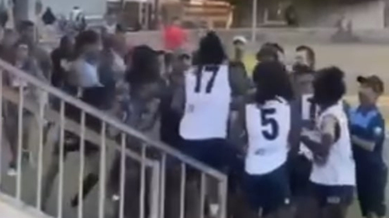 Brawl breaks out in Katherine footy match on May 12.