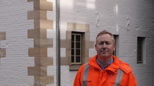 Andrew McCarthy, project superintendent, has been giving tours through the refurbished Macquarie House. Picture: CHRISTOPHER TESTA.