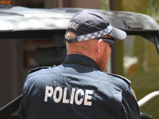 Northern Territory police in Alice Springs, Todd Mall. Picture: Gera Kazakov generic NT Police NTPFES