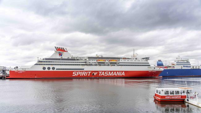 Spirit of Tasmania 1 docked in Devonport. Picture: Rob Burnett