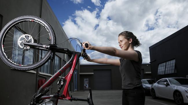 Mountain Bike Direct’s Jen Geale. Picture: Mark Cranitch.