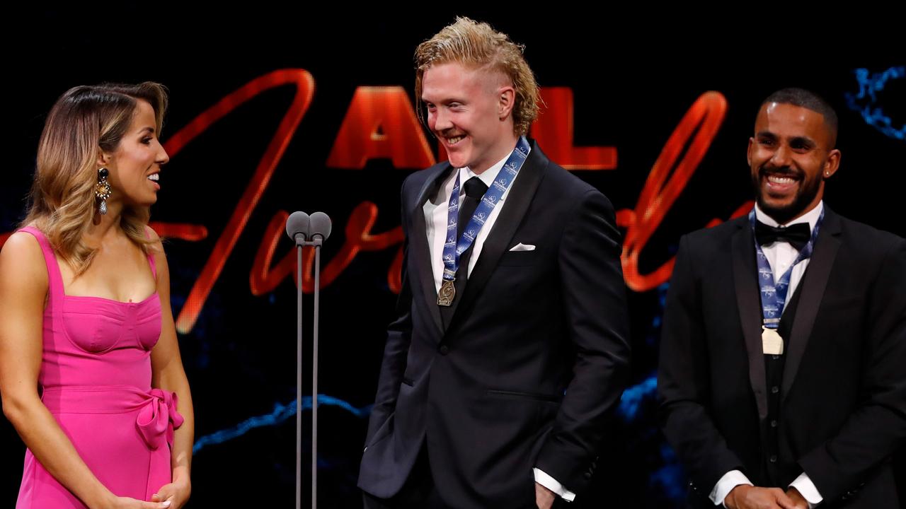 It’s a tie! ‘Prestigious’ AFL award’s 16-year first as Dees star goes back-to-back with Sun – Fox Sports