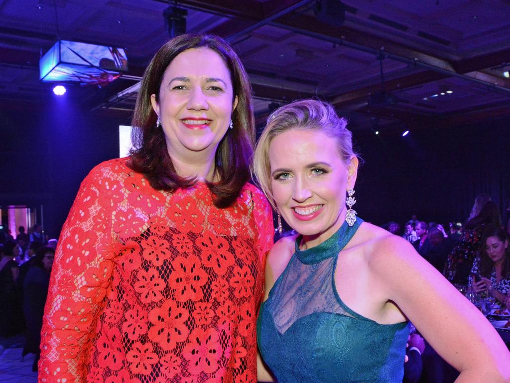 Premier Annastacia Palaszczuk and Minister Kate Jones at Qld Tourism Awards at The Star Gold Coast. Picture: Regina King