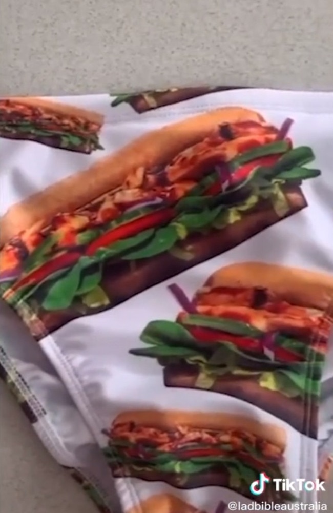 Budgy Smuggler's Subway sandwich swimwear goes viral on TikTok