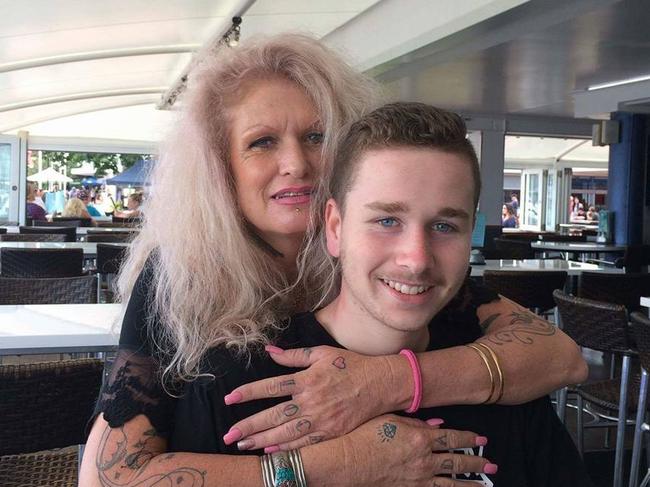 Lleyton Van Spronssen, of Ourimbah, was granted bail to live with his mum Deanne Thatcher after a crash which killed one of his friends. Picture: Facebook