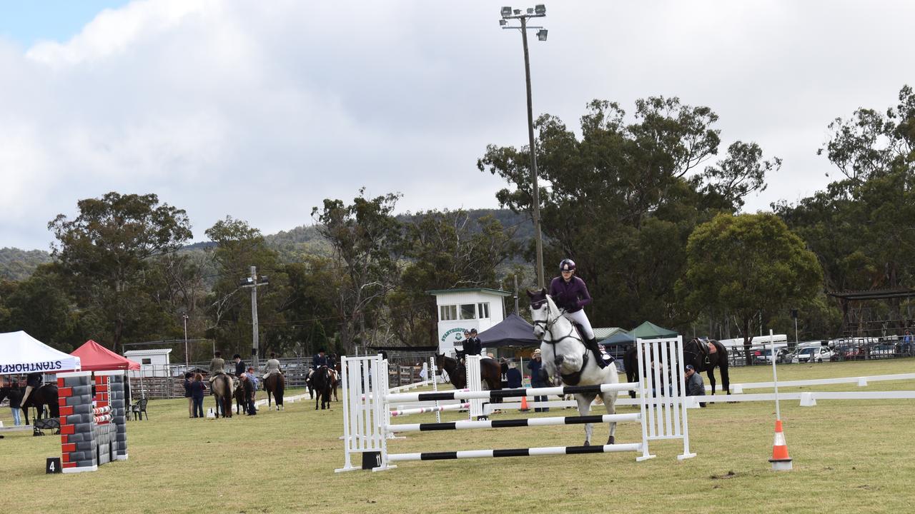 Showjumping action at the 2022 Stanthorpe Show.