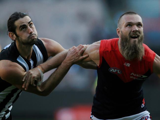 Max Gawn has become one of the game’s best ruckmen. Picture: Wayne Ludbey
