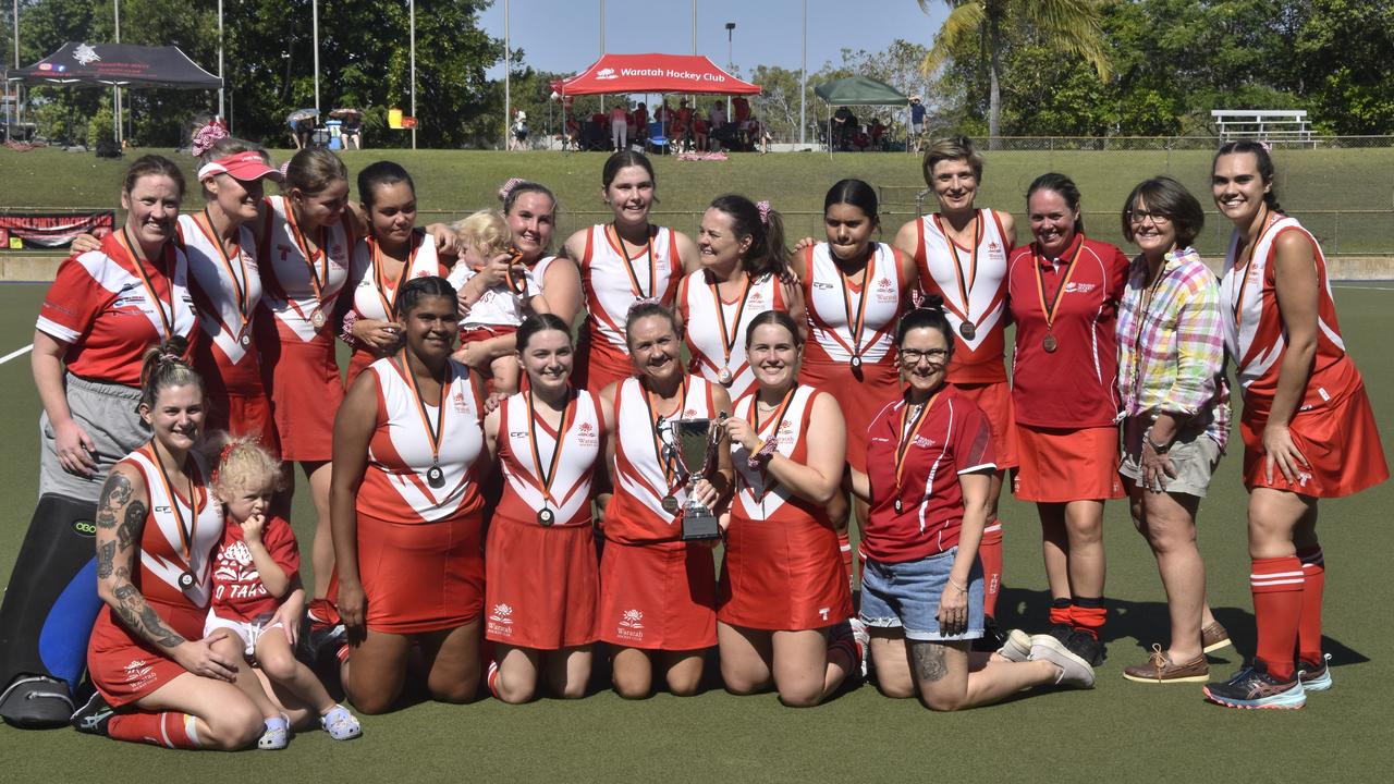 The Waratah Women's B-grade side after winning the 2023 premiership.