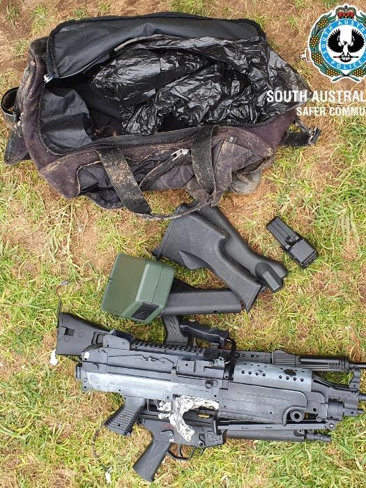 Drugs, firearms and cash seized at Ingle Farm on Thursday, October 3. Picture: SA Police