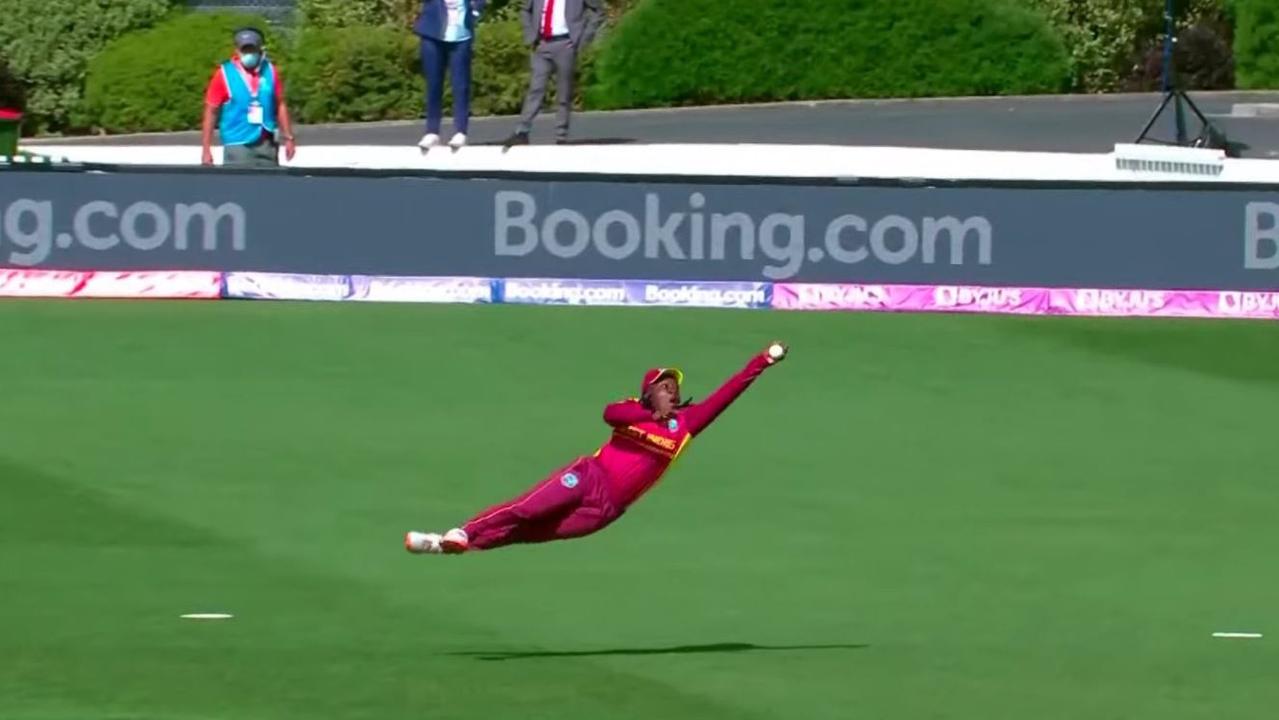 Deandra Dottin took an absolute screamer in the West Indies' win over England.