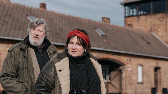 A still from the film Treasure, starring Stephen Fry and Lena Dunham, based on Lily Brett's book Too Many Men. Picture: Anke Neugebauer