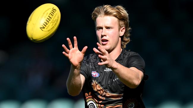 Cam Mackenzie looks set for greater midfield opportunity this year. Picture: Steve Bell/Getty Images