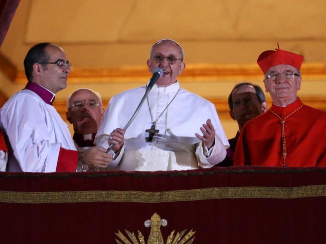 (FILE) - Vatican announces Death of Pope Francis aged 88 VATICAN CITY, VATICAN - MARCH 13:  Newly elected Pope Francis I speaks to the waiting crowd from the central balcony of St Peter's Basilica on March 13, 2013 in Vatican City, Vatican. Argentinian Cardinal Jorge Mario Bergoglio was elected as the 266th Pontiff and will lead the world's 1.2 billion Catholics.  (Photo by Peter Macdiarmid/Getty Images)