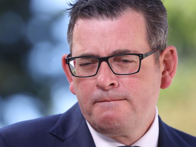 MELBOURNE, AUSTRALIA - NewsWire Photos NOVEMBER 30, 2021: The Victorian Premier Daniel Andrews arrives at Parliament House as before the final votes are cast on the proposed Pandemic Bill. Picture: NCA NewsWire / Paul Jeffers