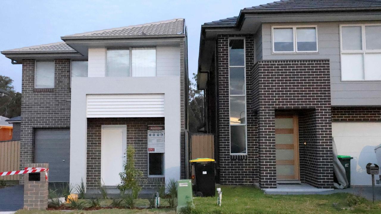 One of the half houses has a freestanding house next to it. Picture: NCA NewsWire/Damian Shaw