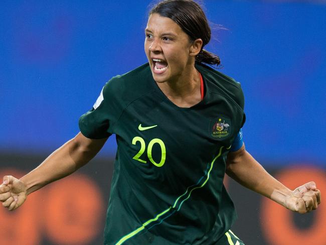 Aussie superstar Sam Kerr will get to compete on her home deck. Picture: Getty Images