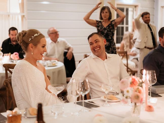 The couple said they fell in love with the unexpected new venue. Picture: Feather and Finch Photography